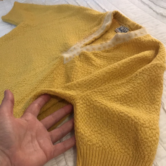 Vintage cropped top in mustard - Picture 5 of 5